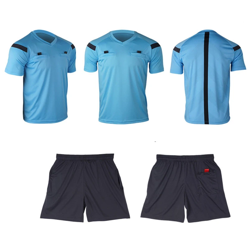 Referee Jersey Soccer 2017 Football Judge uniform Shirt Suit Tracksuits survetement football maillots de football 4
