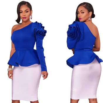 

Tumblr Korean Unicorn Europe, America, Spring And Summer, New Ruffle, Personality, Fashion, Long Sleeve, Sexy, Shoulder T-shirt