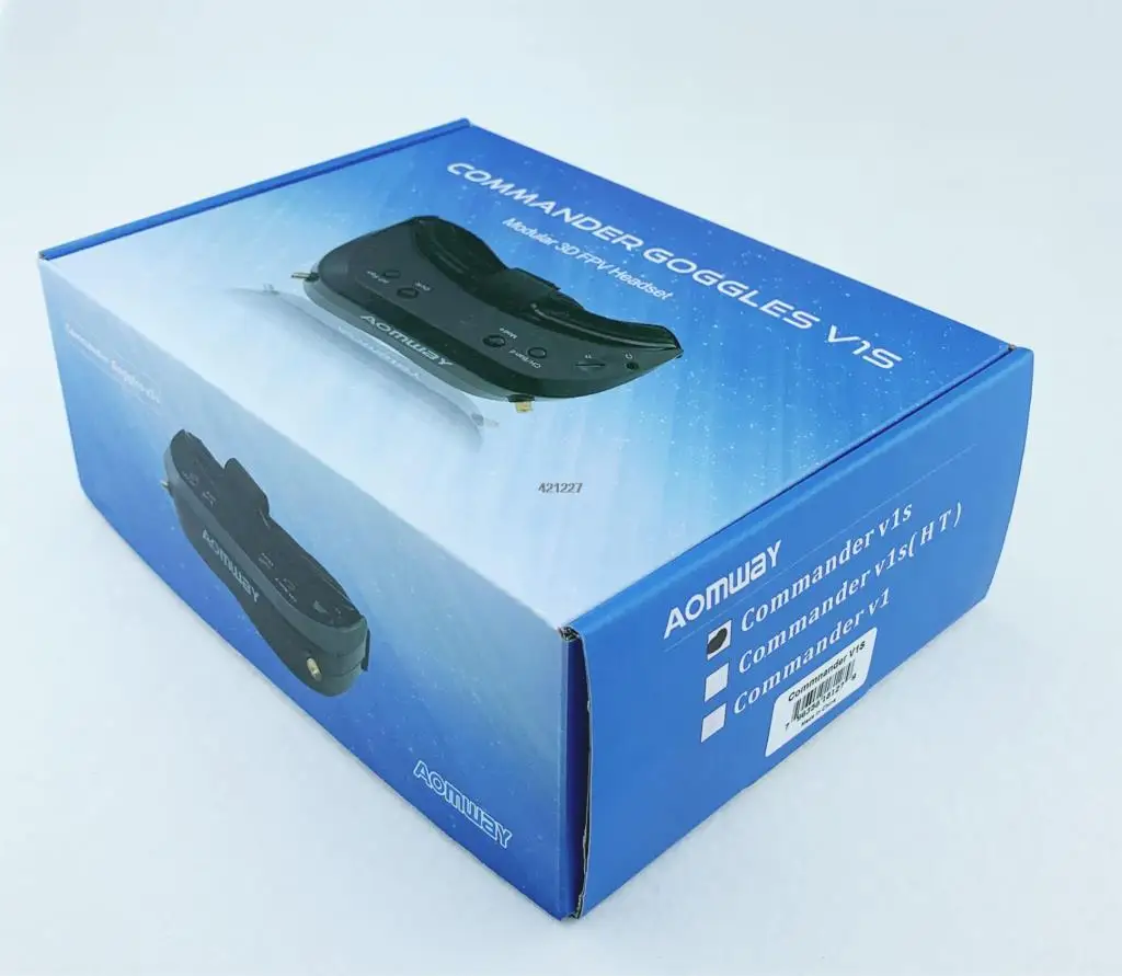 Видеогарнитура Aomway Commander Goggles V1S 2D 3D 64CH 5 8G FPV с поддержкой HDMI 720p DVR трекер для головы