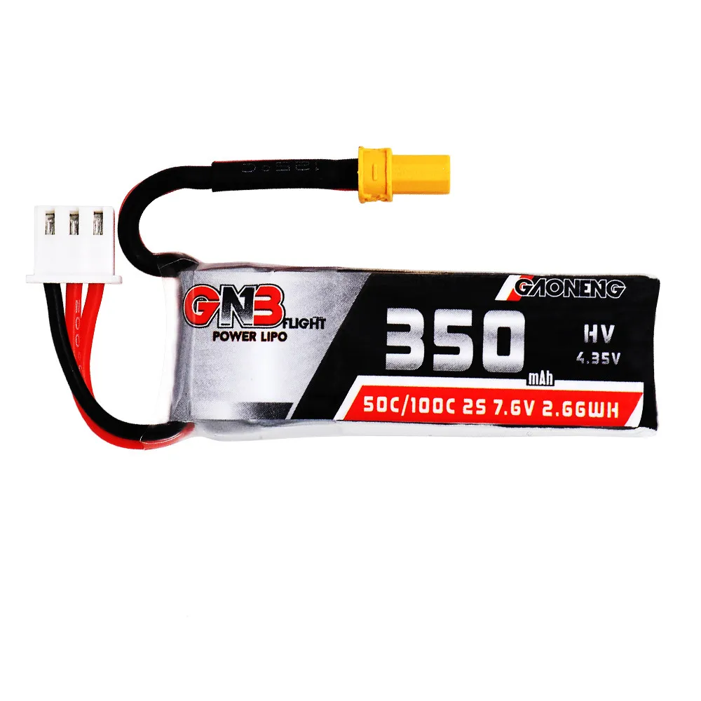 4 шт Gaoneng ГНБ 2 S 7,6 V 350 mAh HV 4,35 V 50C/100C Lipo Батарея XT30 разъем для Beta75X Радиоуправляемый Дрон Micro Бесщеточный FPV Racing Drone