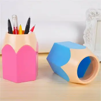 

50 pcs Creative Pen Holder Makeup Brush Vase Pencil Pot Stationery Desk Storage Office Desk Organizer