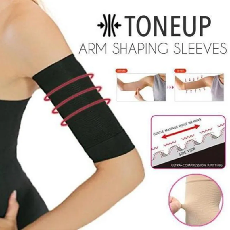 1Pair Slimming Compression Arm Shaper Slimming Arm Belt Helps Tone