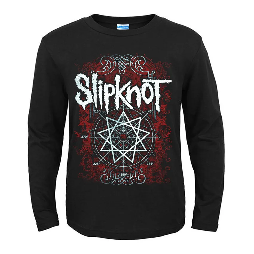 22 дизайна американская группа Slipknot рок черная футболка Полный Длинный Рукав Рубашка тяжелый трэш Металл хлопок camiseta Панк Рокер уличная одежда - Цвет: 2