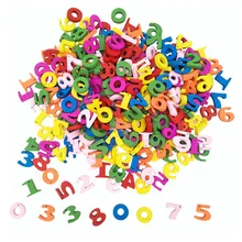100 шт. красочные деревянные цифры буквы математические игрушки для детей материалы Монтессори Развивающие игрушки для детей развивающие сенсорные игрушки