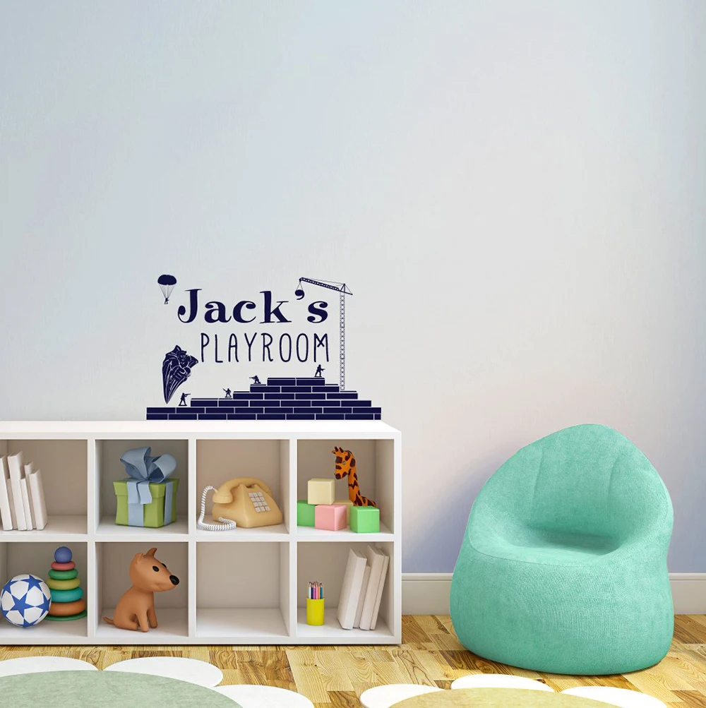 Personalized Boys Names Wall Decal Vinyl Art Sticker Playroom Door Wall