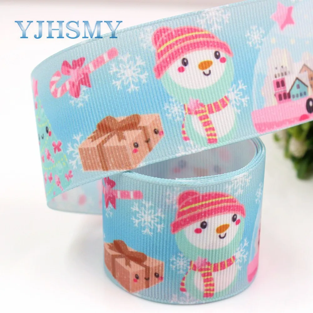 YJHSMY G 18716 611 38 мм 5 ярдов Мультяшные печатные корсажные ленты DIY ручная работа