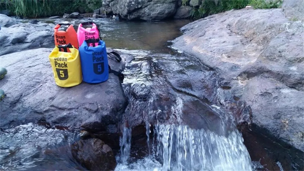 5L 10L Спорт на открытом воздухе Водонепроницаемые сумки плавание Кемпинг Туризм Дрифтинг сумка Аксессуары для бассейна с плечевым ремнем 6 цветов