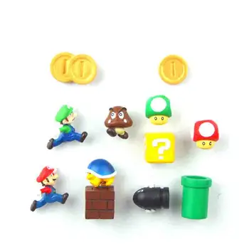 

8/12/17/19/22/63pcs 3D FC Super Mario Bros. Fridge Magnets Refrigerator Message Sticker Home decora Children Toys Birthday Gift