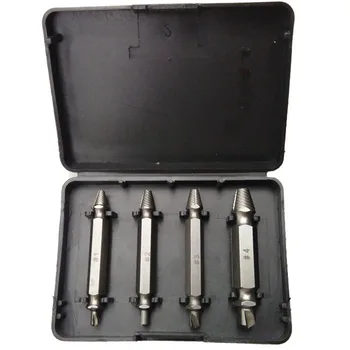 

Dewtreetali Screw Extractor Drill Bits Out Remover Bolt Stud Tool For Metal Damaged Screw Extractor Tool Kit 4PCS/Set