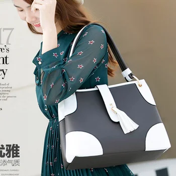 

JJDXBPPDD Crossbody Bags For Women Casual Messenger Bag For Girls Shoulder Bags Black Brown Large Capacity Zipper