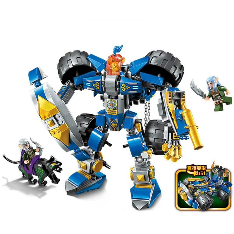 

372Pcs LegoINGs City DIY Creative Building Blocks Set Action Figures Transformation Robot Deformation Friends Creator Toys Gifts