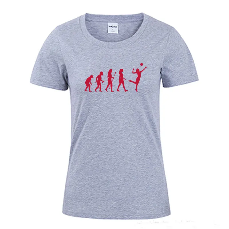New JUST VOLLEY BALL T Shirt Novelty Funny Teeshirt Women Clothing Casual Short sleeve Volleyballer Evolution Top Tees 4