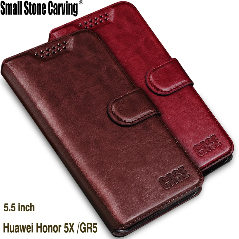 Soft Silicone Wallet For Huawei Honor 5X Case Magnetic PU Leather Flip Stand Cover GR5 Phone Cases Coque Fundas | Мобильные телефоны
