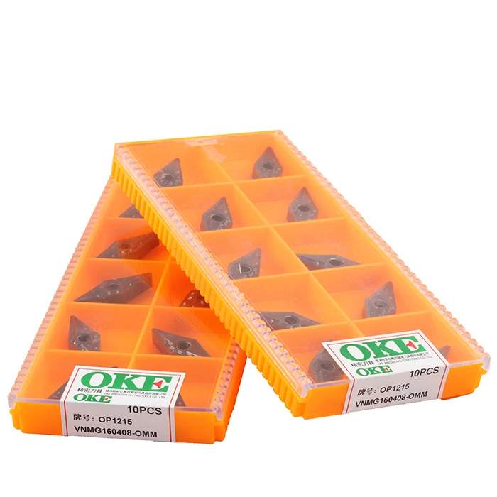 Оригинальное качество OKE 10 шт./лот Высокая точность высокая производительность высокая прочность CNC VNMG160408-OMM OP1215 промышленности карбида вставки