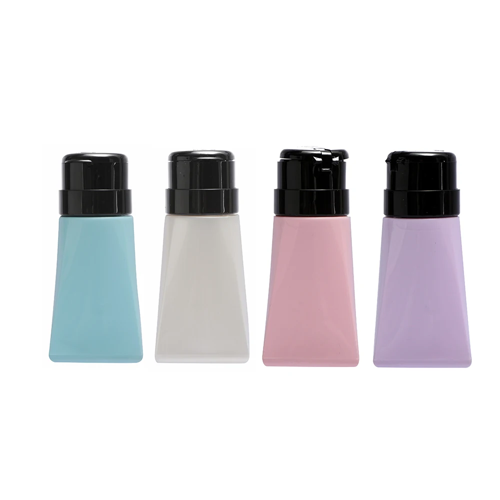 

150ml Empty Square Nail Art Polish Remover Cleaner Pump Press Bottle Atomizer Dispenser Liquor Refillable Nail Makeup Tools