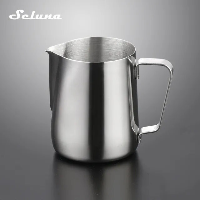 Seluna Stainless Steel Latte Art Pitcher Milk Frothing Jug Espresso Seluna Stainless Steel Latte Art Pitcher Milk Frothing Jug Espresso Coffee Mug Barista Craft Cuccino