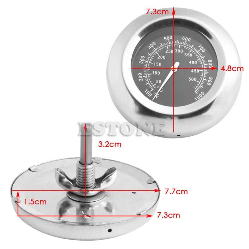 Нержавеющая сталь барбекю гриль для барбекю термометр, датчик температуры в переменного тока, 50-500