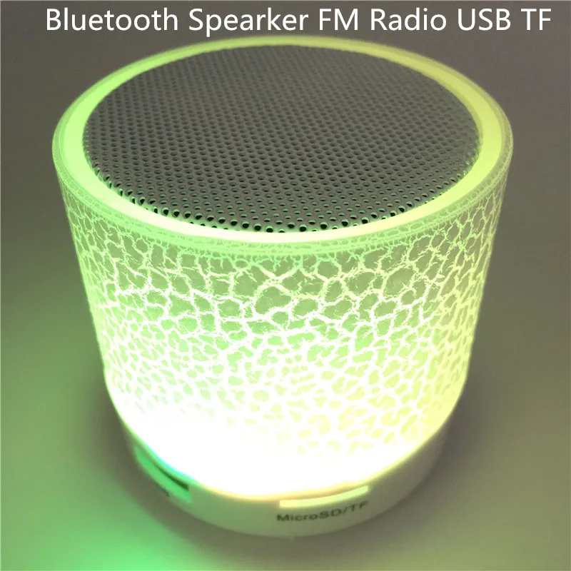 Портативные беспроводные маленькие светодиодные Bluetooth колонки мини музыка аудио