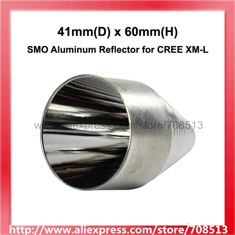 

41mm(D) x 60mm(H) SMO Aluminum Reflector for CREE XM-L