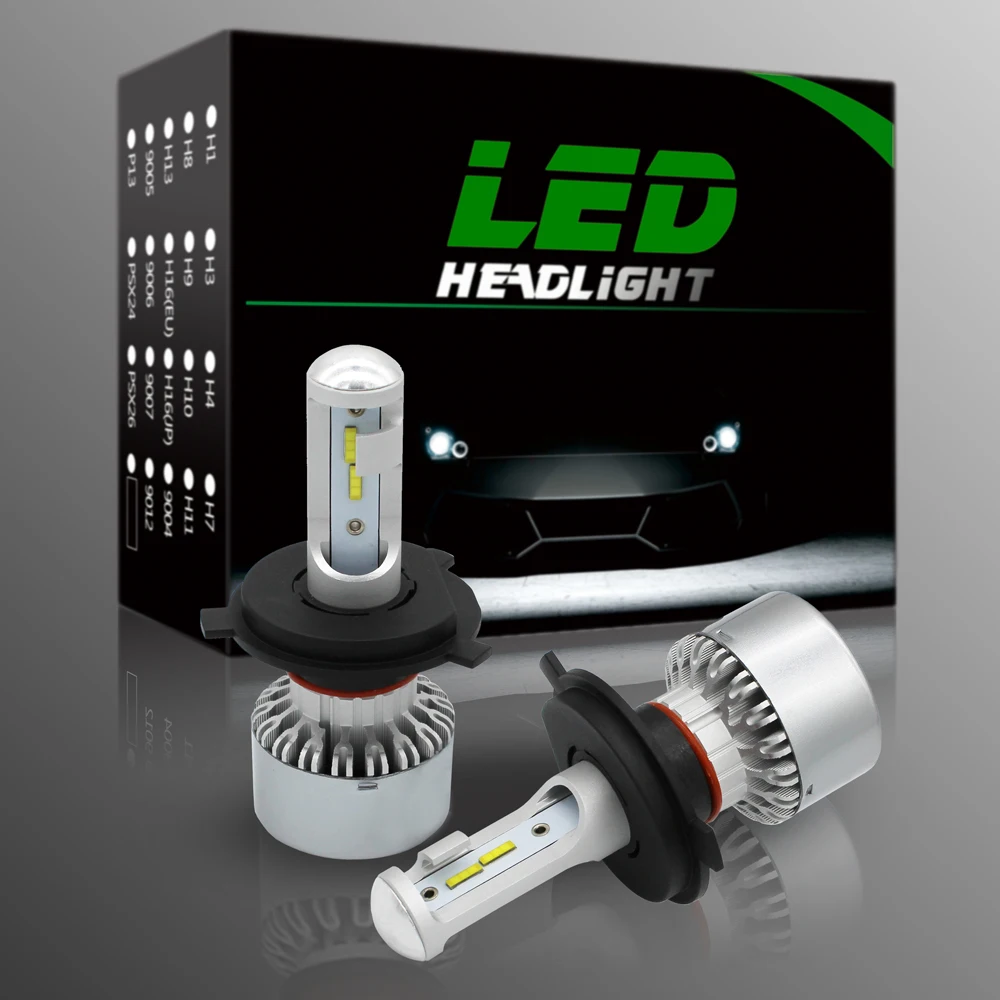 WLJH 2x 9003 Led Headlight H4 LED Hi/Lo Beam Bulb Light Auto Car Light HB2 Dual Beam Headlamp Lamp 4000LM DC11V -30V Motorcycle WLJH 2x 9003 Led Headlight H4 LED Hi/Lo Beam Bulb Light Auto Car Light HB2 Dual Beam Headlamp Lamp 4000LM DC11V -30V Motorcycle