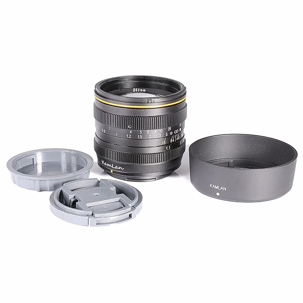 

new style Kamlan 50mm F1.1 APS-C Large Aperture Manual Focus Lens for Sony E-Mount free shipping