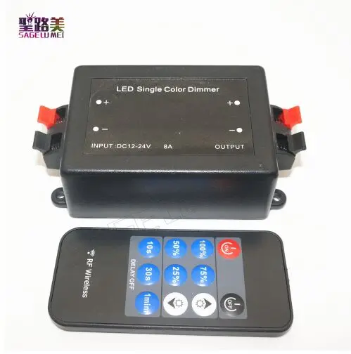 DC12V-24V Mini 11key RF беспроводной пульт дистанционного управления яркостью контроллер