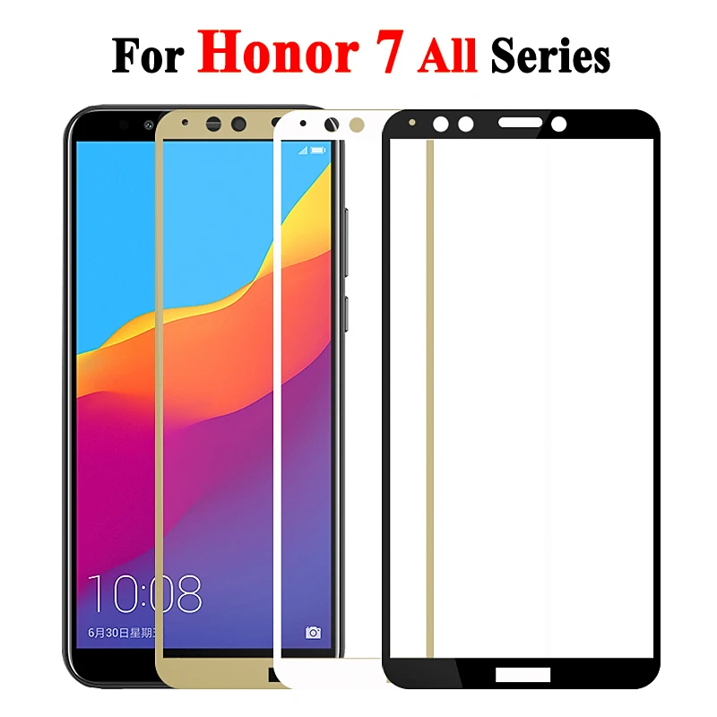 Защитное стекло на экран Honor 7C для Huawei Honer 7A Pro 7X7 S закаленное C7 A7 X7 7 C A X защитная
