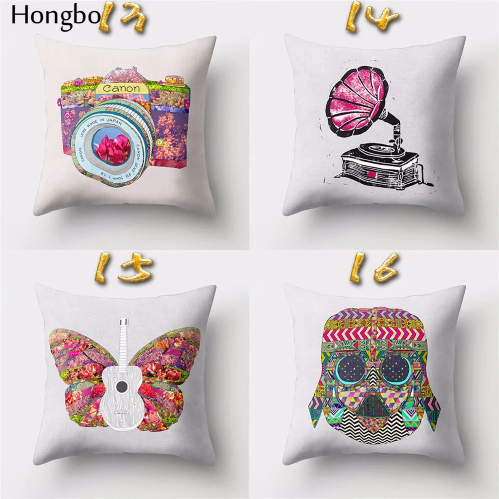Hongbo 1 шт. винтажная камера карта мира чехол для швейной машины|cushion cover|pillowcase