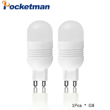 

LED G9 220V 240V G9 3W 5W 7W LAMPS Ceramic light 2835 SMD Crystal led bulb Cold white Warm white wholesale free shipping
