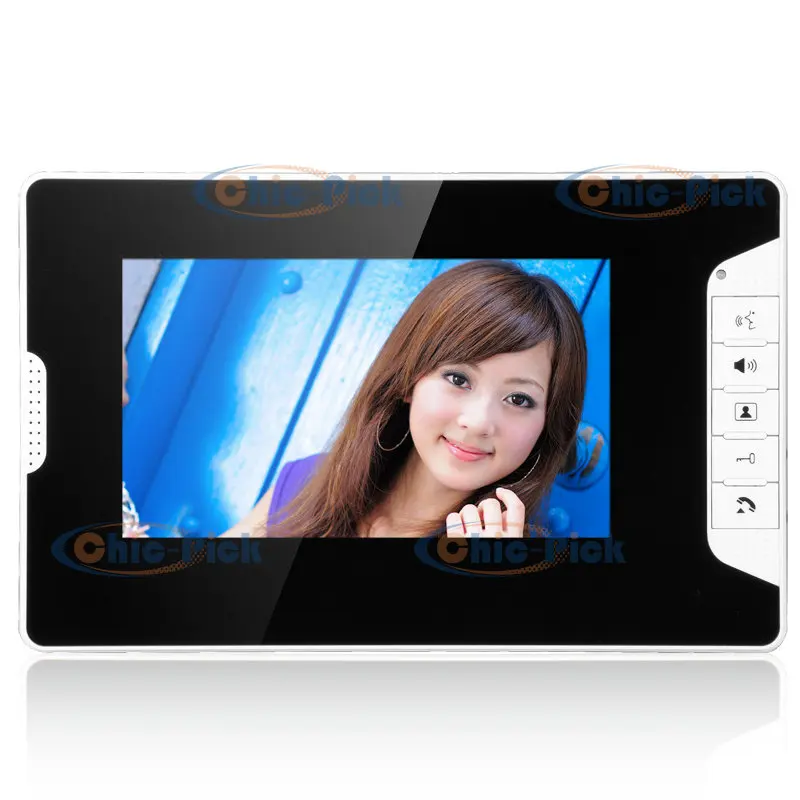 

YobangSecurity 7 Inch Color LCD Screen Monitor Wired Video Door Entry System Video Door Phone Intercoms