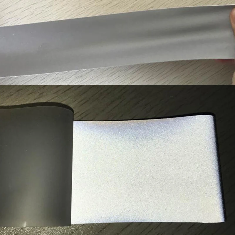 High quality single side reflective elastic fabric with silver color Free shipping High quality single side reflective elastic fabric with silver color Free shipping