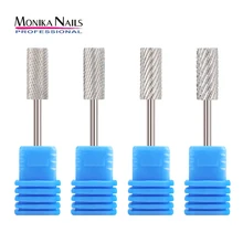 

Monica Carbide Drill Bits Tapered Cone Cuticle Clean Bit Nail Art Pedicure Manicure Tools Accessories Medium Grit Silver