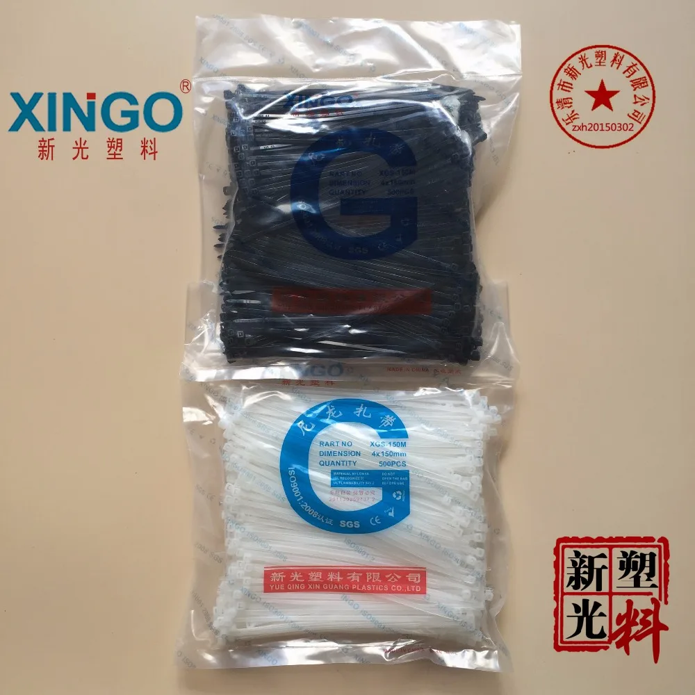 

500Pcs/pack 4*150mm High Quality width 2.8mm White Color Factory Standard Self-locking Plastic Nylon Cable Ties,Wire Zip Tie