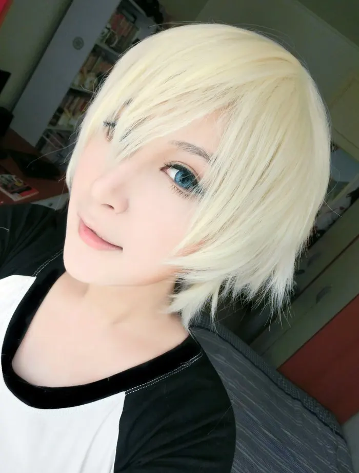 

MCOSER Cartoon Movie Sexy Ladies Style Heat Resistant Durarara-Masaomi Kida Cosplay Costume Wig