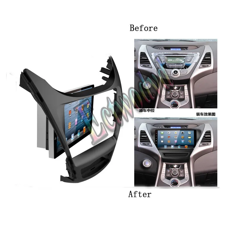 Специальное автомобильное радио фасция для Hyundai Elantra 2012 2013 2014 2015 9 дюймов