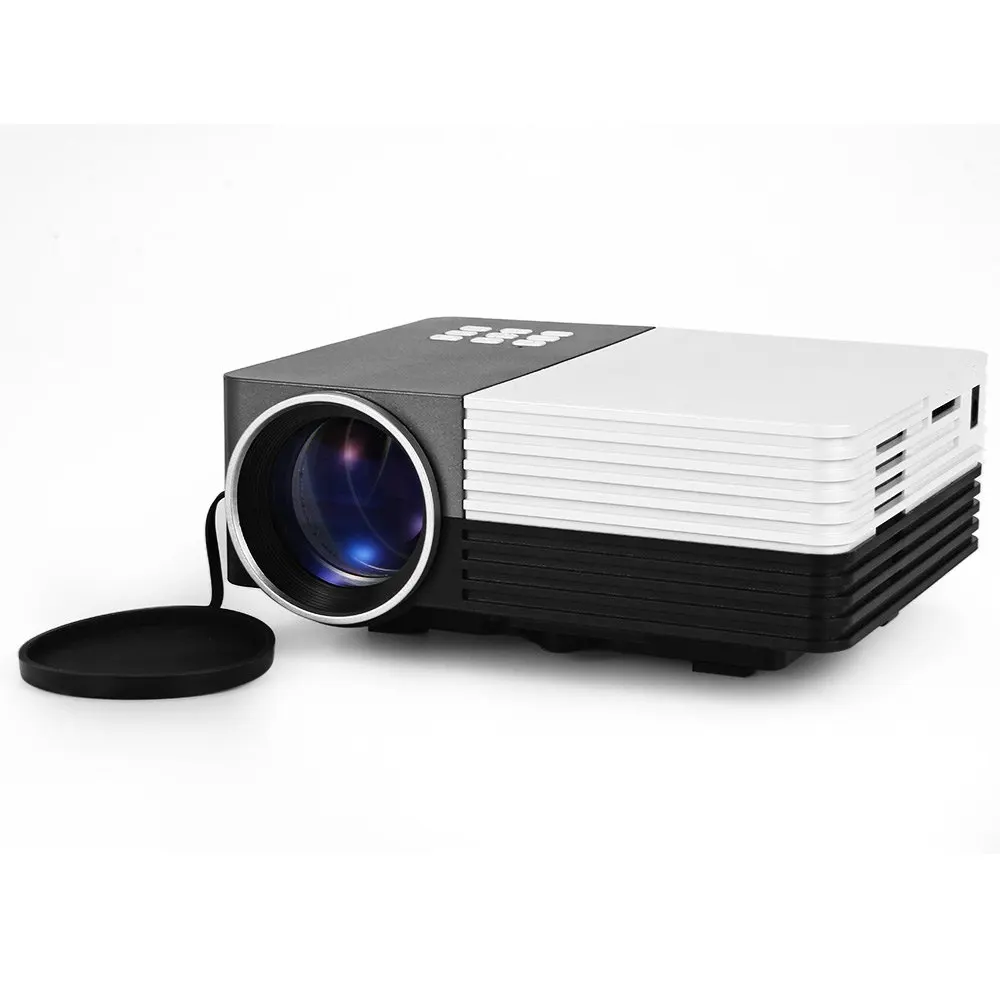 GM50 Mini Portable LED Projector Video Portable Projector With Remote Controller Support AV/USB