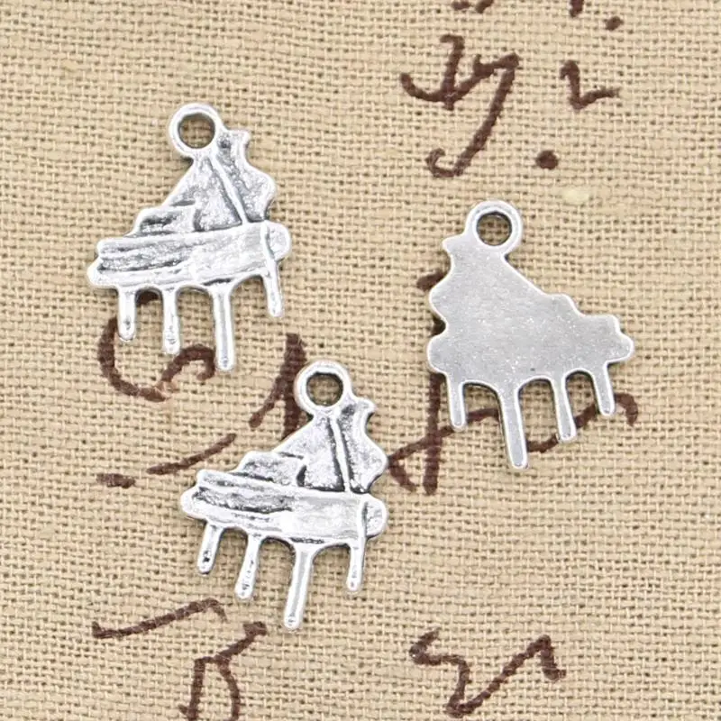 30pcs Charms Grand Piano 14x20mm Antique Bronze Silver Color Pendants Making DIY Handmade Tibetan Bronze Silver Color Jewelry 30pcs Charms Grand Piano 14x20mm Antique Bronze Silver Color Pendants Making DIY Handmade Tibetan Bronze Silver Color Jewelry