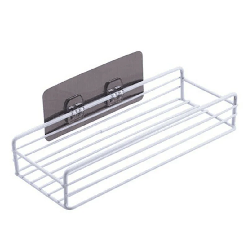 1* Shower Shelf Storage Attachment Washing Basket Wall Mount Rack Hanging Wear-resistant