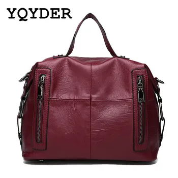 

Luxury Brand Handbags Double Zipper Women Plaid Bags Designer PU Leather Shoulder Bag Ladies Large Capacity Casual Tote Bags