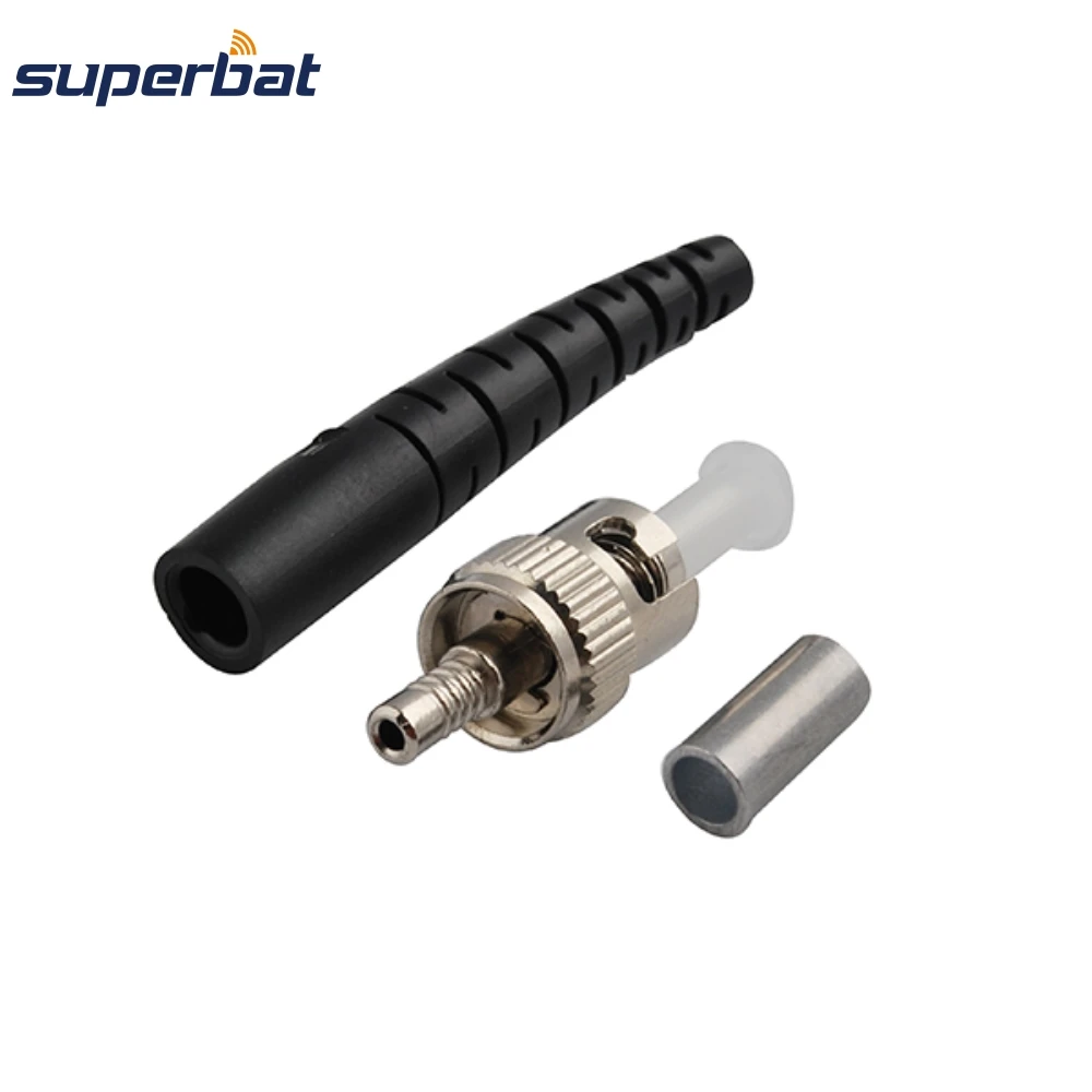 

Superbat ST Fiber Optic Connector, Singlemode, Metal Housing, 3.0 mm