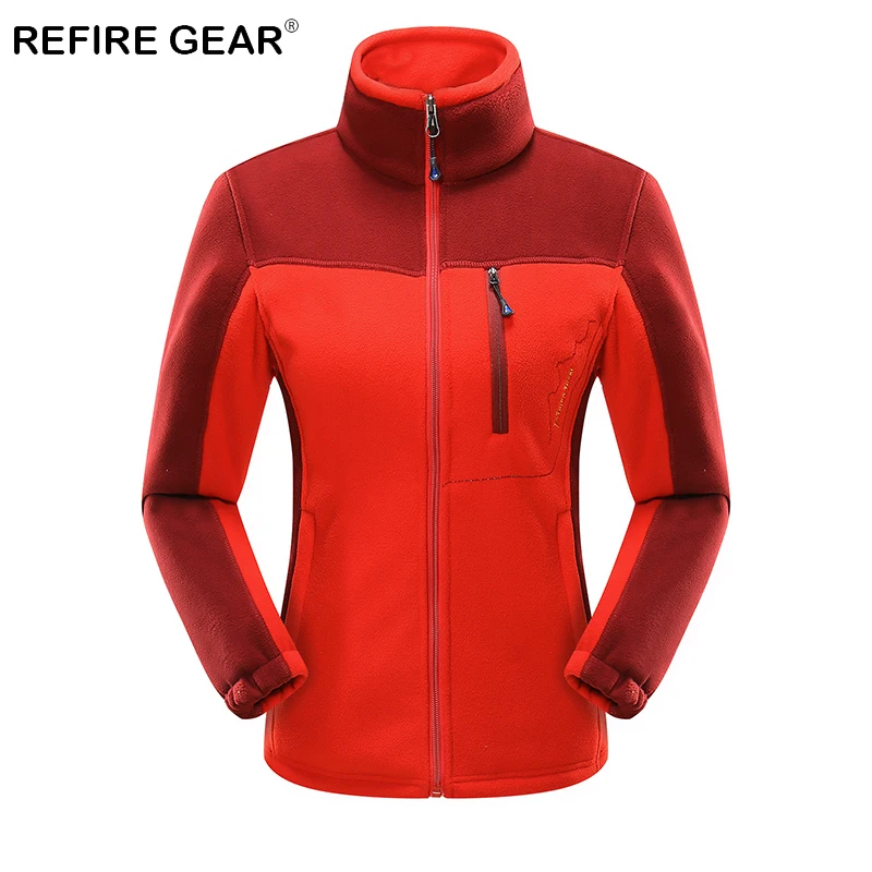 ReFire gear зимние спортивные уличные походные куртки женские теплые лоскутные флисовые альпинистские куртки для рыбалки треккинговые куртки для путешествий