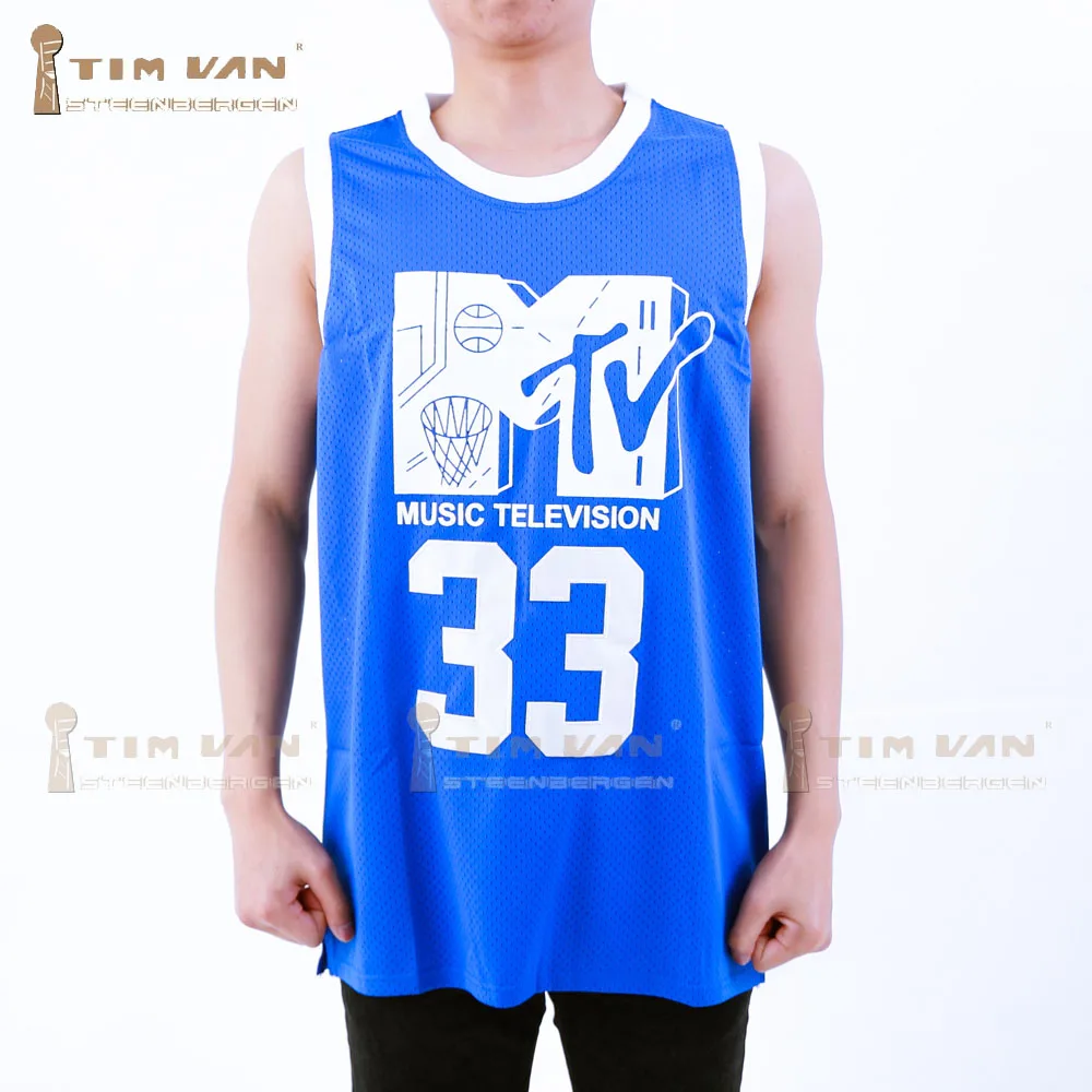 Will Smith 33 Basketball Jersey M TV First Jock B-Ball Jam Men Blue Annual Rock