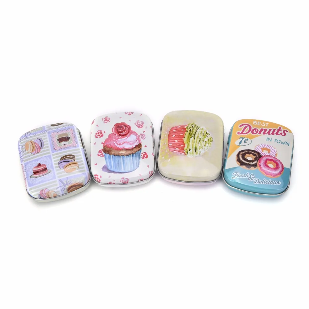 

New Kawaii Cartoon Tin Metal Box Mini Case Home Storage Organizer For Jewelry Kids Toy Gift Home Supplies Storage Boxes & Bins