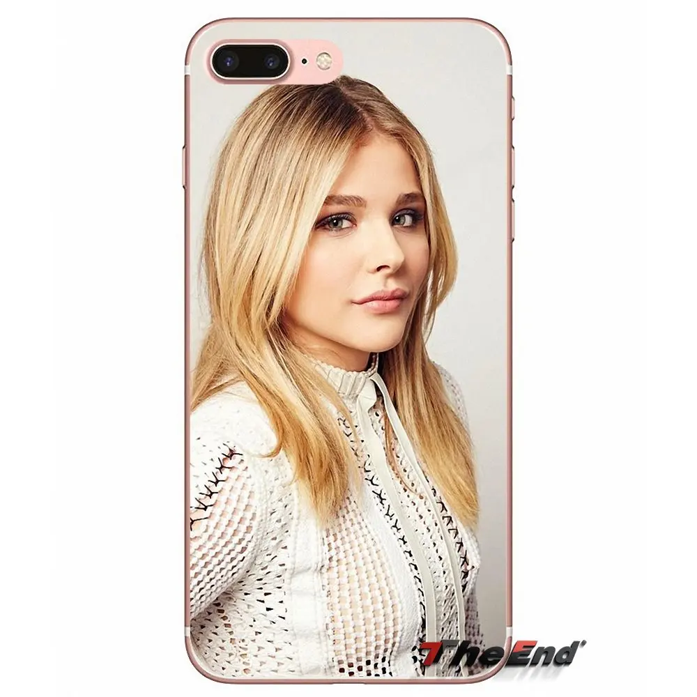 Сексуальная актриса девушка Хлоя Грация Морец чехол для iPhone X 4 4S 5 5S 5C SE 6 6S 7 8 Plus