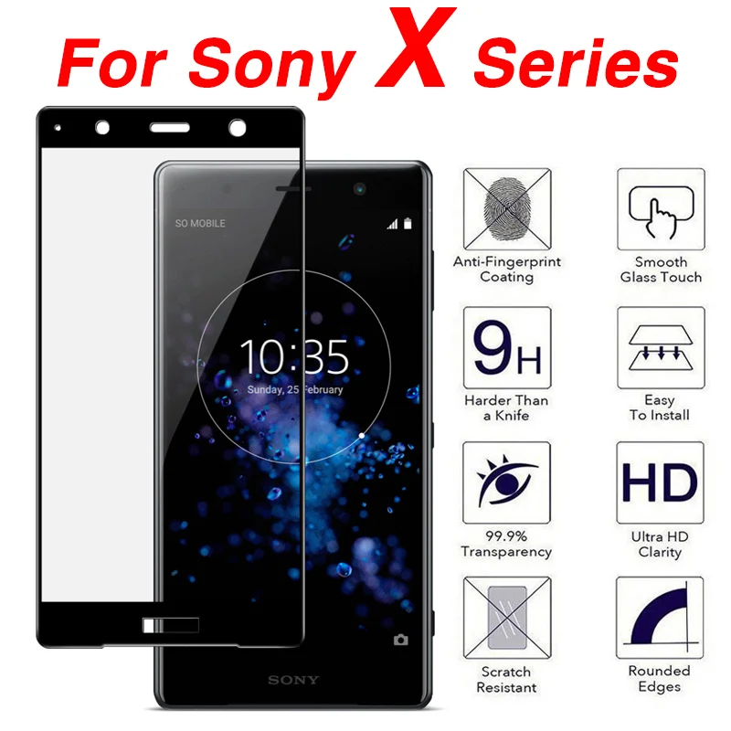 

Protective Glass On the for Sony Xperia X XZ XA3 XZ2 XZ4 XZS XP Tempered Glas Soni X A Z 2 3 S 4 Compact Screen Protector film
