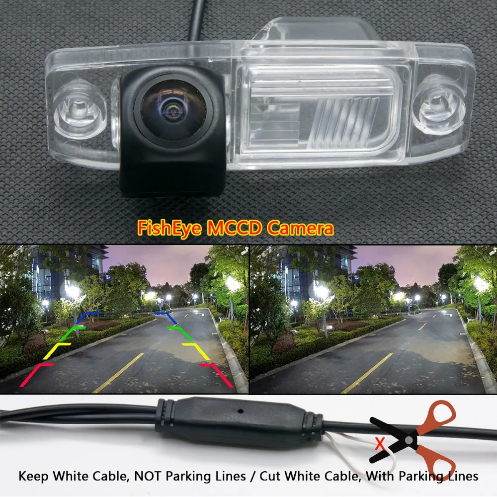 

Fisheye MCCD Starlight Car Parking Rear view Camera For Kia Sorento Borrego Rio K3 2013 2014 Sportage R Forte Opirus Carens Car