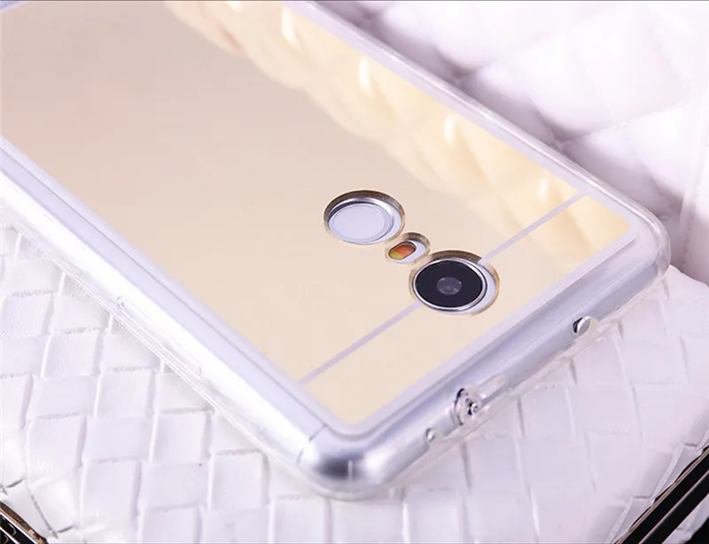 xiaomi leather case design THREE-DIAO Cao Cấp Mềm Dẻo Silicone Ốp Lưng Tráng Gương cho Xiaomi Redmi 4 4X 4A 5A Note 5A Điện Thoại Xiaomi Redmi lưu ý 4X 5A Mi5 Mi6 phone cases for xiaomi