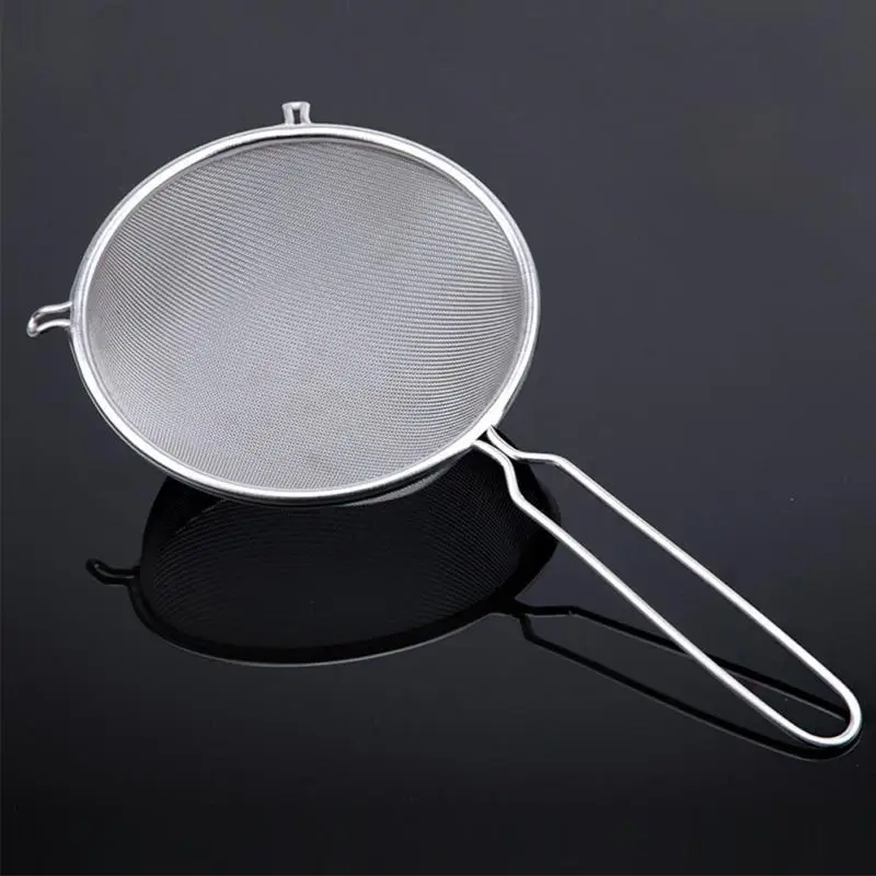 

Fine Mesh Strainer Flour Sifter Sieve Colander Stainless Steel Wire Oil Strainer Kitchen Baking Cooking Tools Food Filter