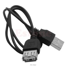 Черный USB 2,0 папа к женскому удлинительному кабелю