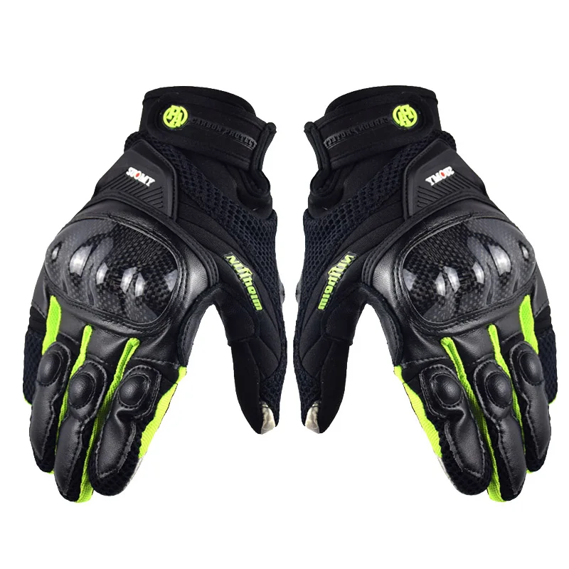 

SUOMY Motorcycle Gloves Motocross Moto Racing Carbon Fiber Leather Guante Para Leather Motorbike Racing Sports Gloves M L XL